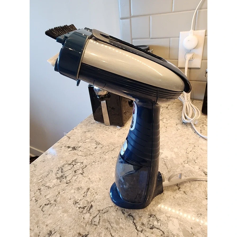 Conair GS38R Handheld Garment Steamer 1550W Corded Blue White for Garments